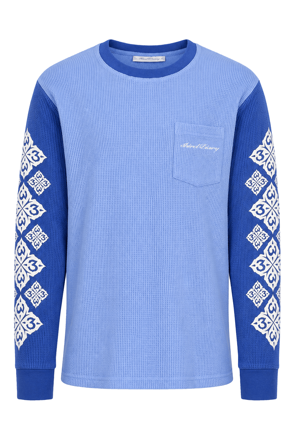 BLUE/BABY BLUE WAFFLE LONGSLEEVE